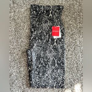 SPANX Faux Leather Snake Shine Legging 1X NWT